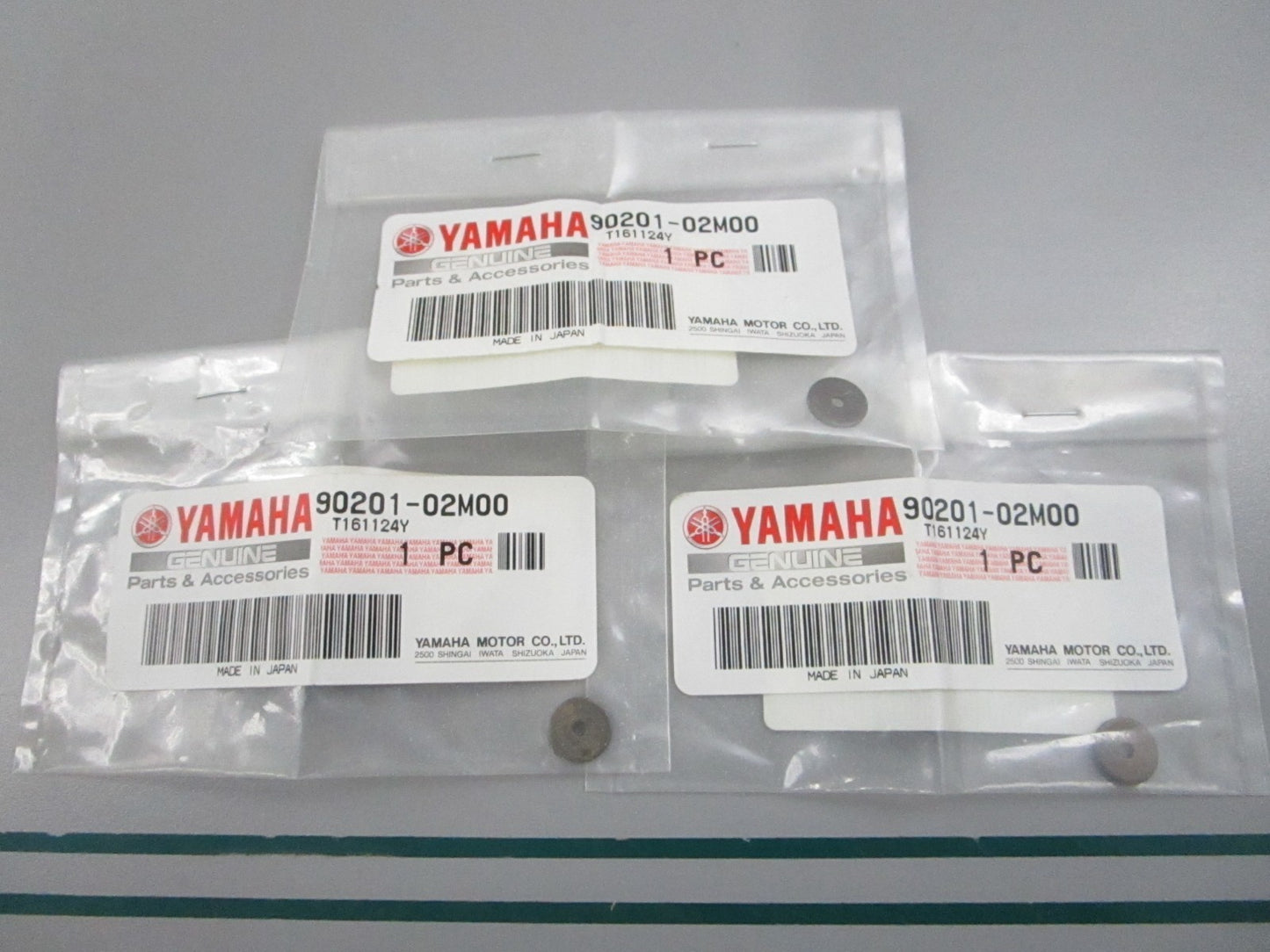NEW OEM (LOT OF 3) 90201-02M00-00 Yamaha Plate Washer 0810