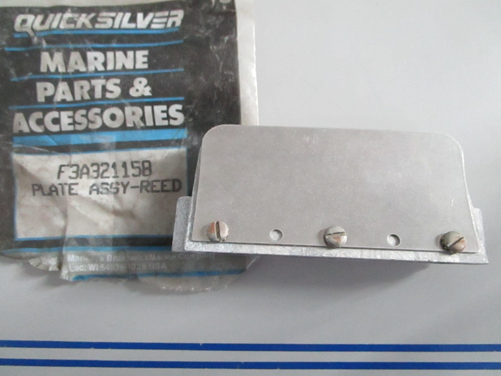 NEW OEM F3A321158 Mercury Quicksilver Reed Plate Assy 0820
