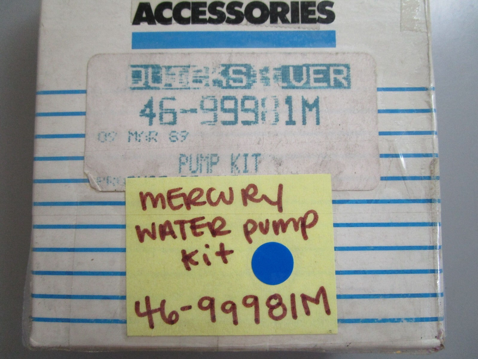 *NEW OEM* 0770 Mercury Quicksilver Water Pump Kit 46-99981M