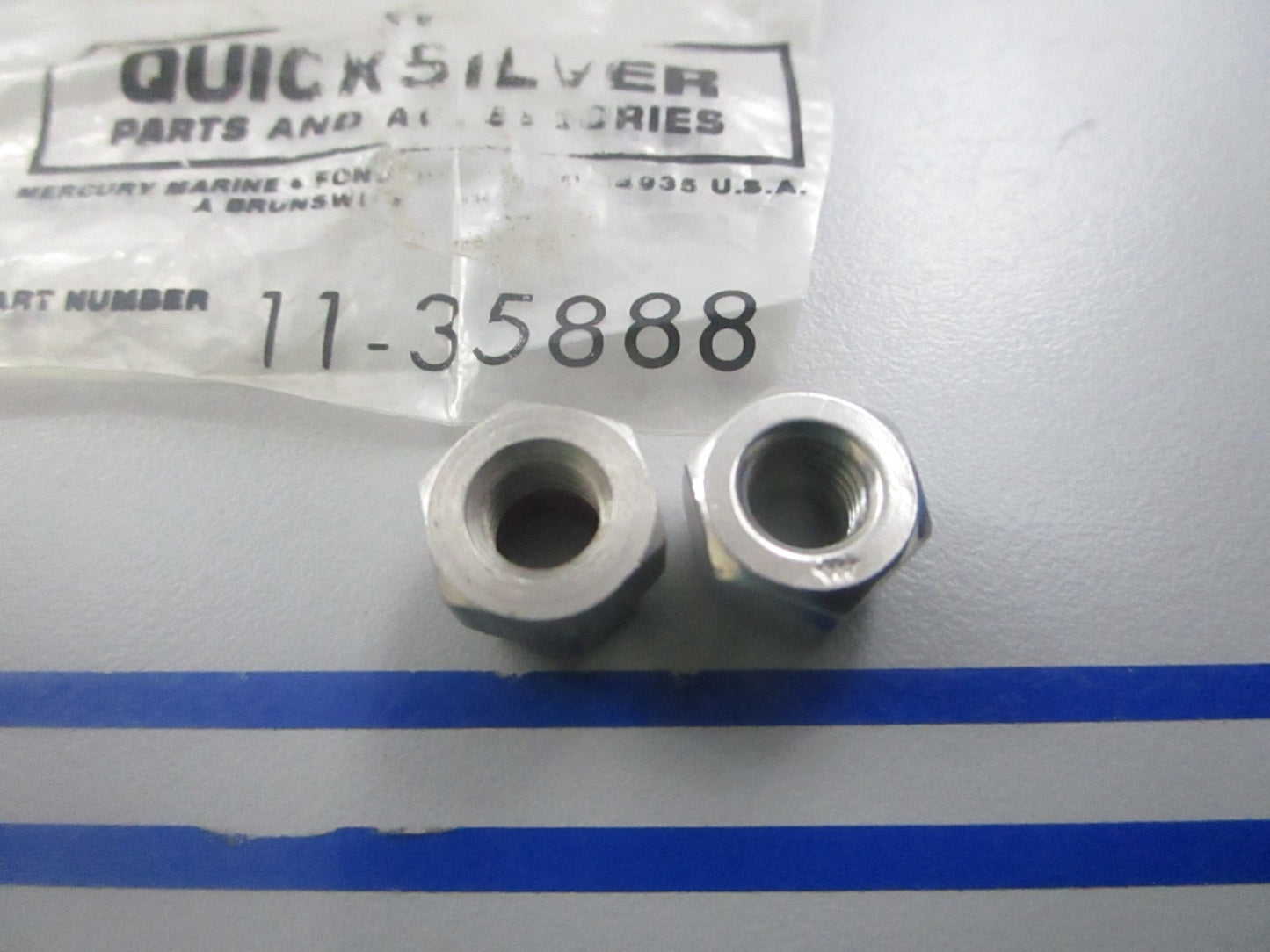 *NEW OEM* (LOT OF 2) 0810 Mercury Quicksilver Nut 11-35888