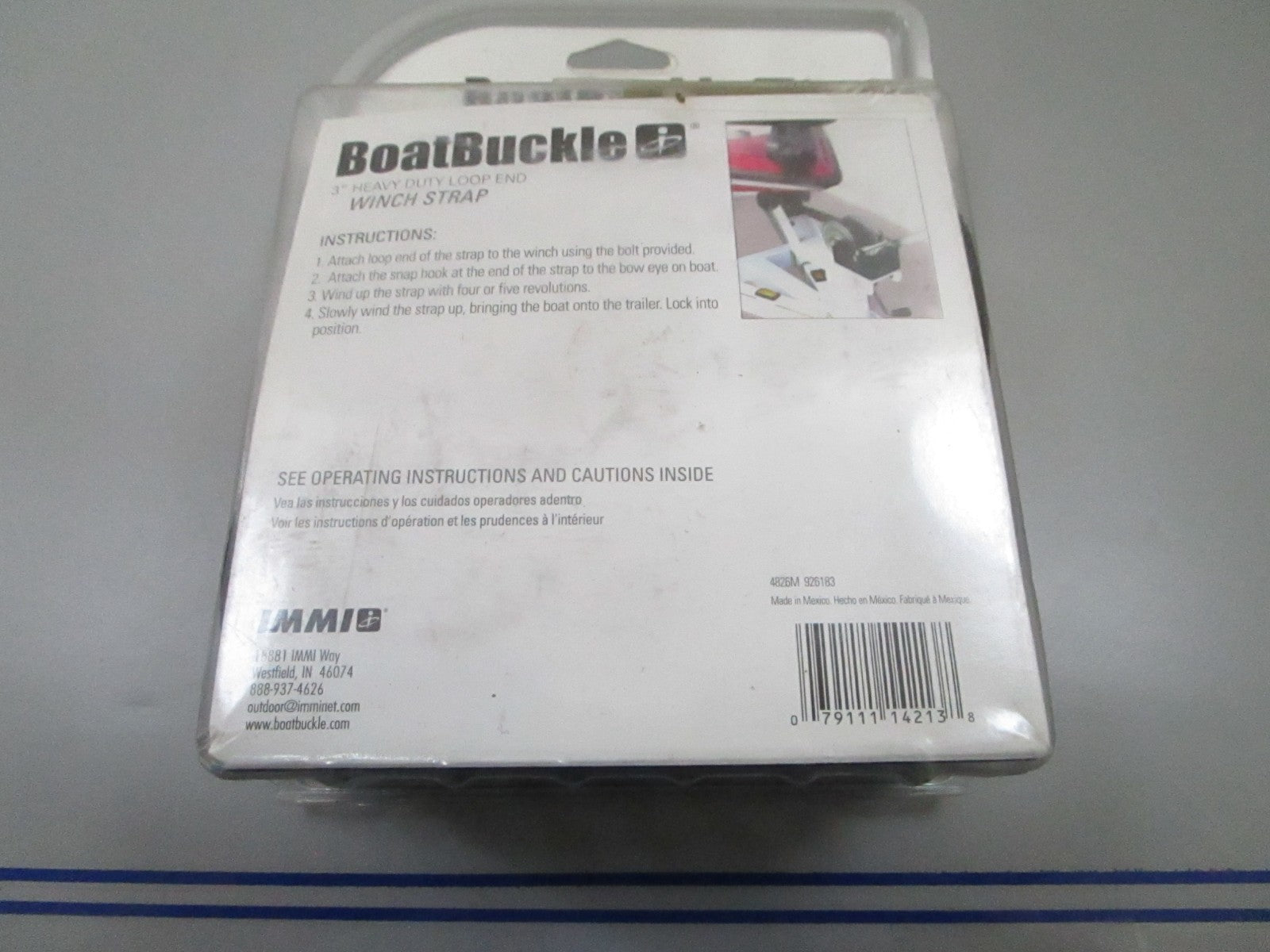 *NEW* 0810 Boat Buckle 3" X 25' Heavy Duty Strap F14213