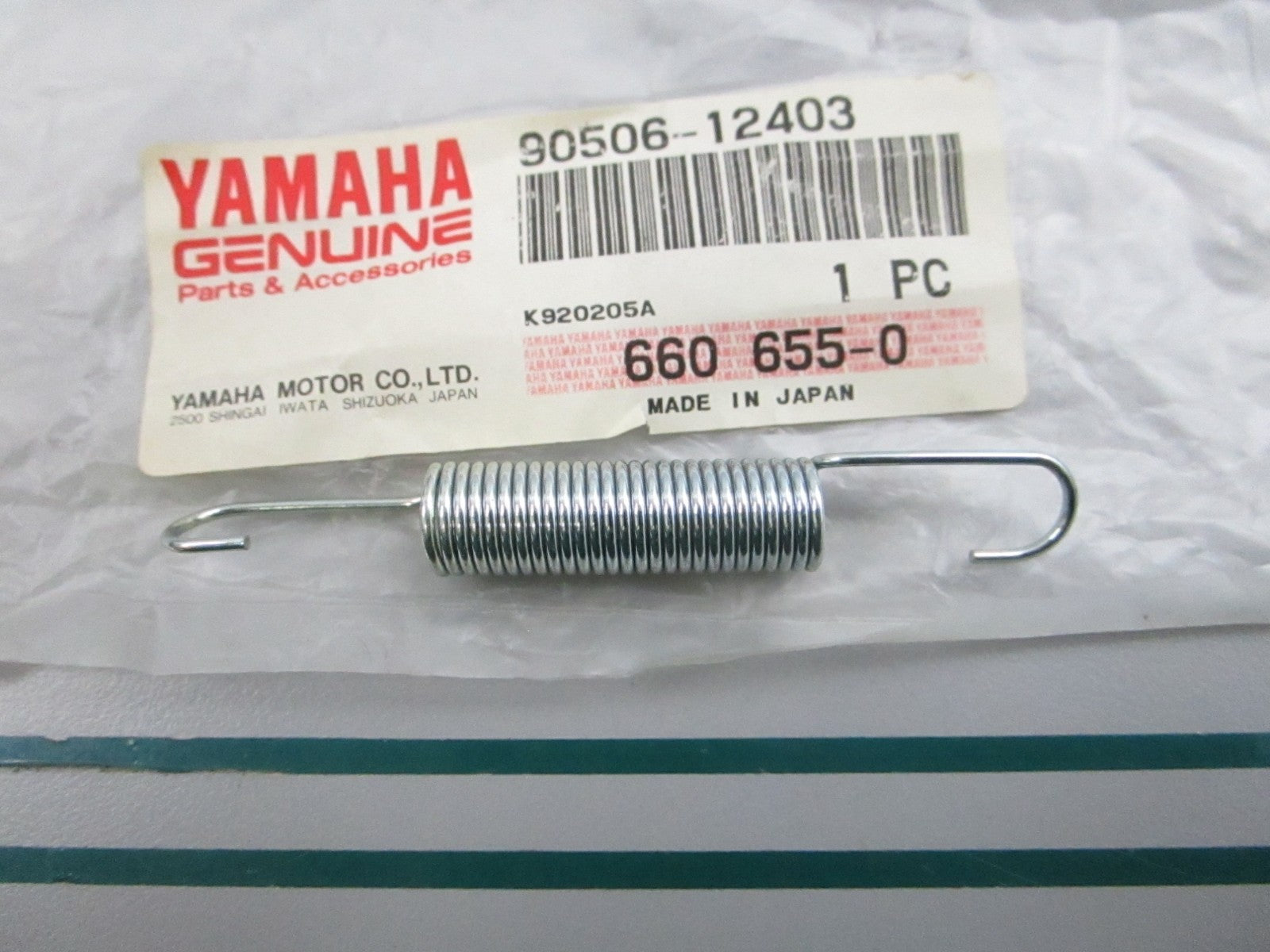 NEW OEM 90506-12403-00 Yamaha Tension Spring 0810