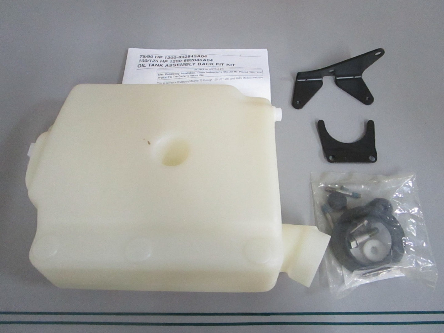 NEW OEM 1200-892845A04 Mercury Quicksilver Oil Tank Kit 0820