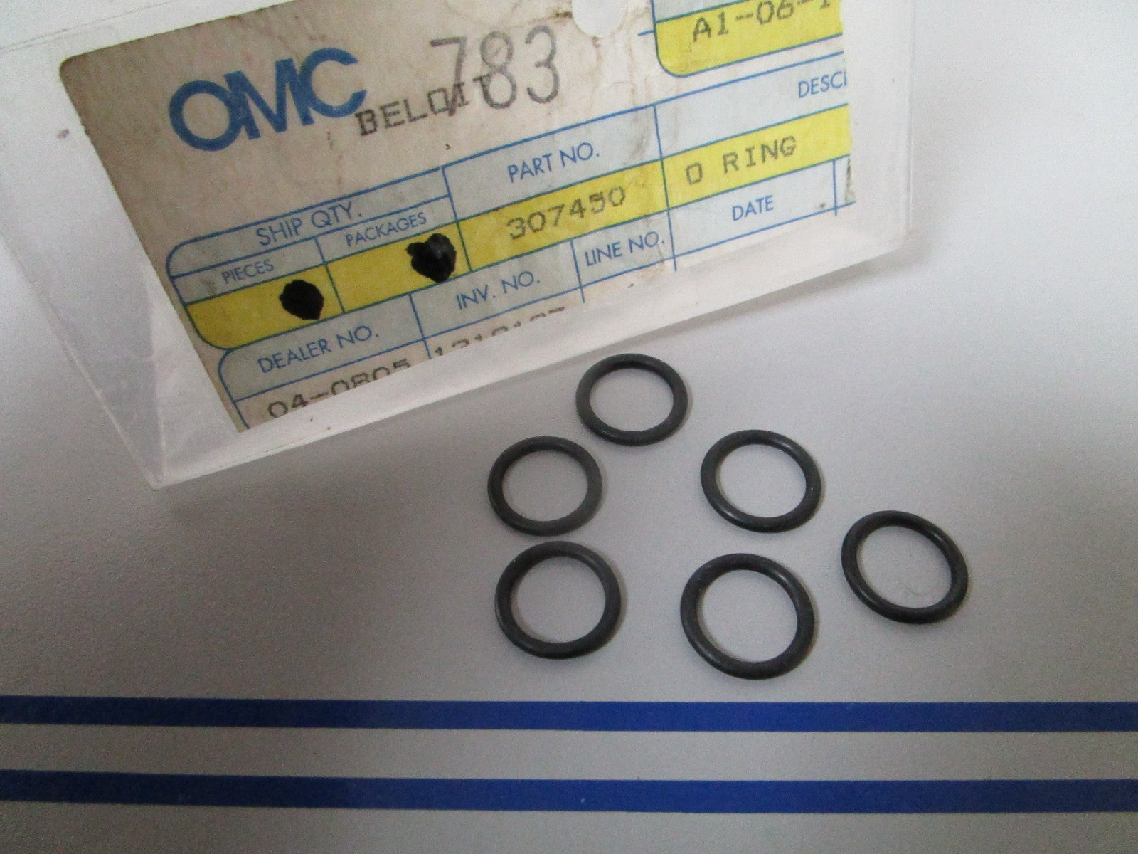 NEW OEM (LOT OF 6) 307450 0307450 OMC Johnson Evinrude O-Ring 0810