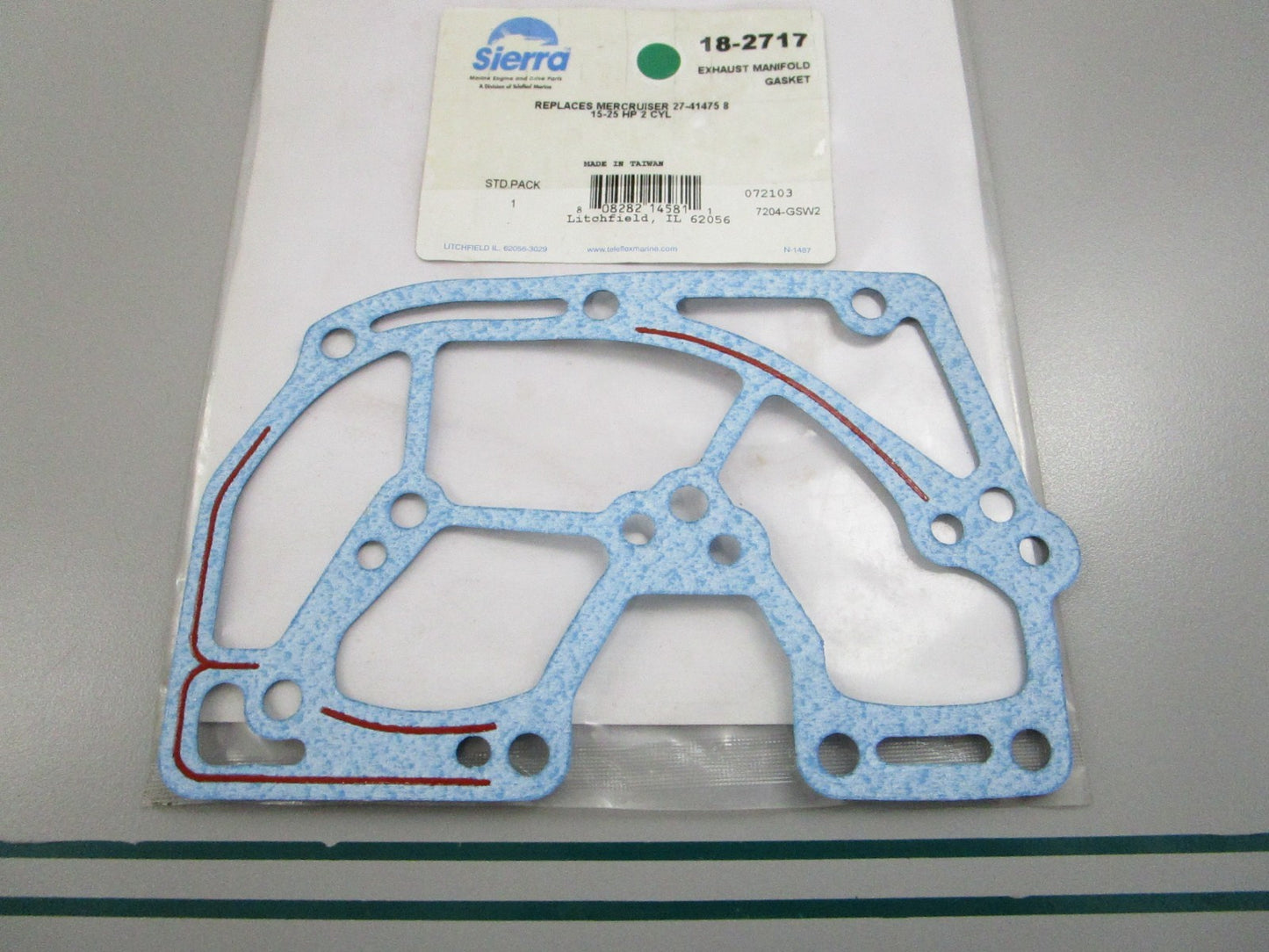 NEW 18-2717 Replaces: Mercruiser 27-474758 Sierra Exhaust Manifold Gasket 0810