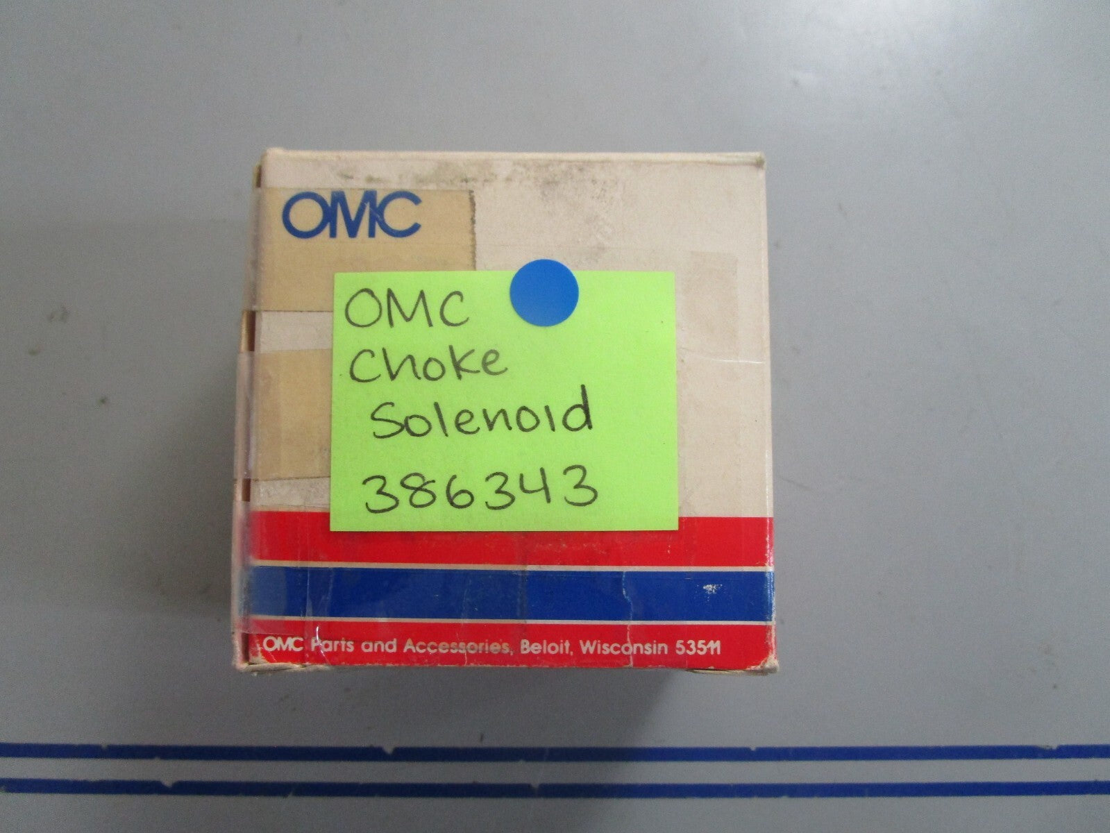 *NEW OEM* 0810 OMC Johnson Evinrude Choke Solenoid 386343 0386343