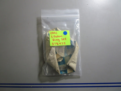 *NEW OEM* 0810 OMC Johnson Evinrude 3 Piston Ring Set 378422 0378422