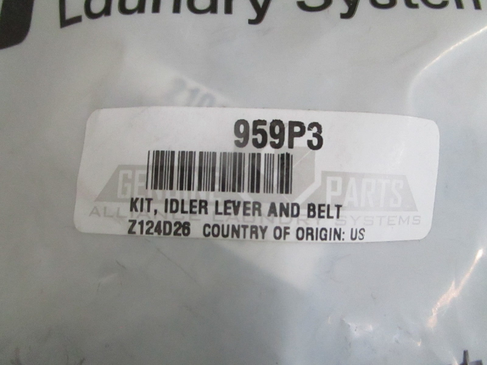 NEW OEM 959P3 Alliance Idler Lever & Belt Kit 0820