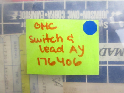 *NEW OEM* 0810 OMC Johnson Evinrude Switch & Lead Assembly 176406 0176406