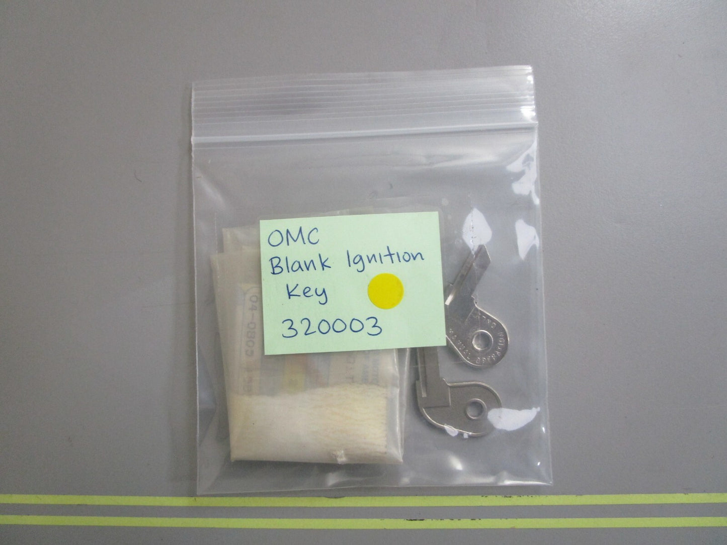 *NEW OEM* (LOT OF 2) 0810 OMC Johnson Evinrude Blank Ignition Key 320003 0320003