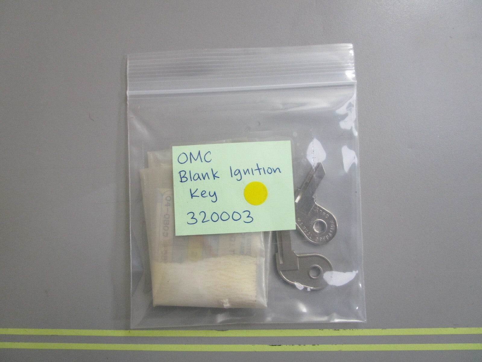 *NEW OEM* (LOT OF 2) 0810 OMC Johnson Evinrude Blank Ignition Key 320003 0320003