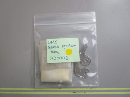 *NEW OEM* (LOT OF 2) 0810 OMC Johnson Evinrude Blank Ignition Key 320003 0320003