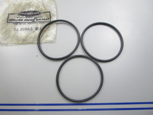 NEW OEM (LOT OF 3) 25-20863 Mercury Quicksilver O-Ring 0810