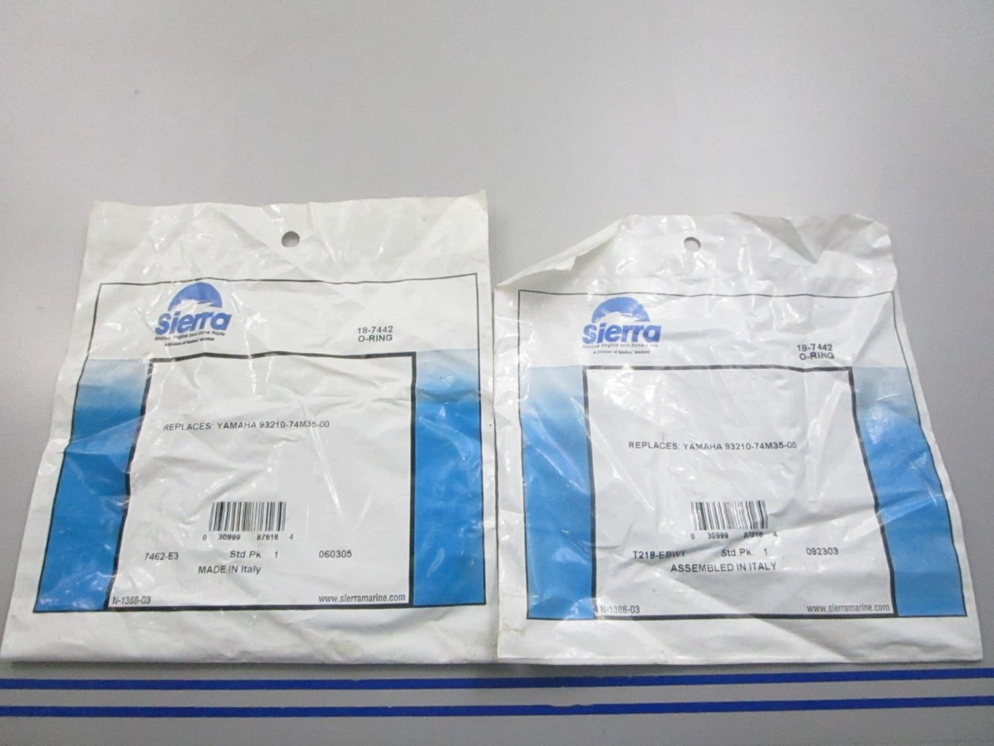 NEW (LOT OF 2) 18-7442 Replaces: Yamaha 93210-74M35-00 Sierra O-Ring 0810