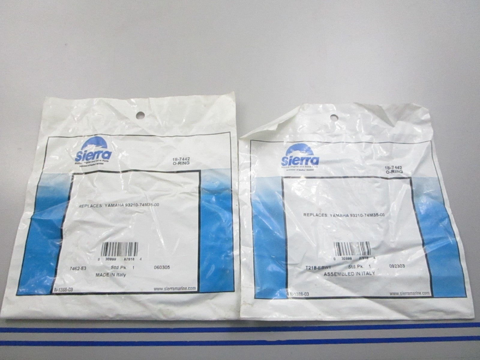 NEW (LOT OF 2) 18-7442 Replaces: Yamaha 93210-74M35-00 Sierra O-Ring 0810