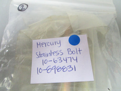 *NEW OEM* 0810 Mercury Quicksilver Stainless Bolt 10-63474 10-898831