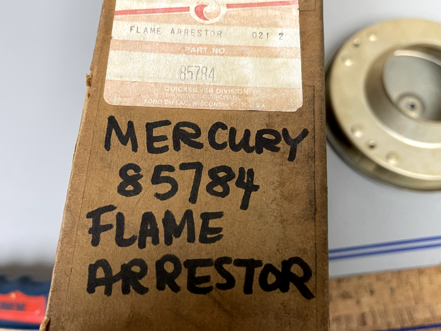*NEW OEM* 0670 Mercury Mercrusier 3.7L 224 CID Flame Arrestor 85784