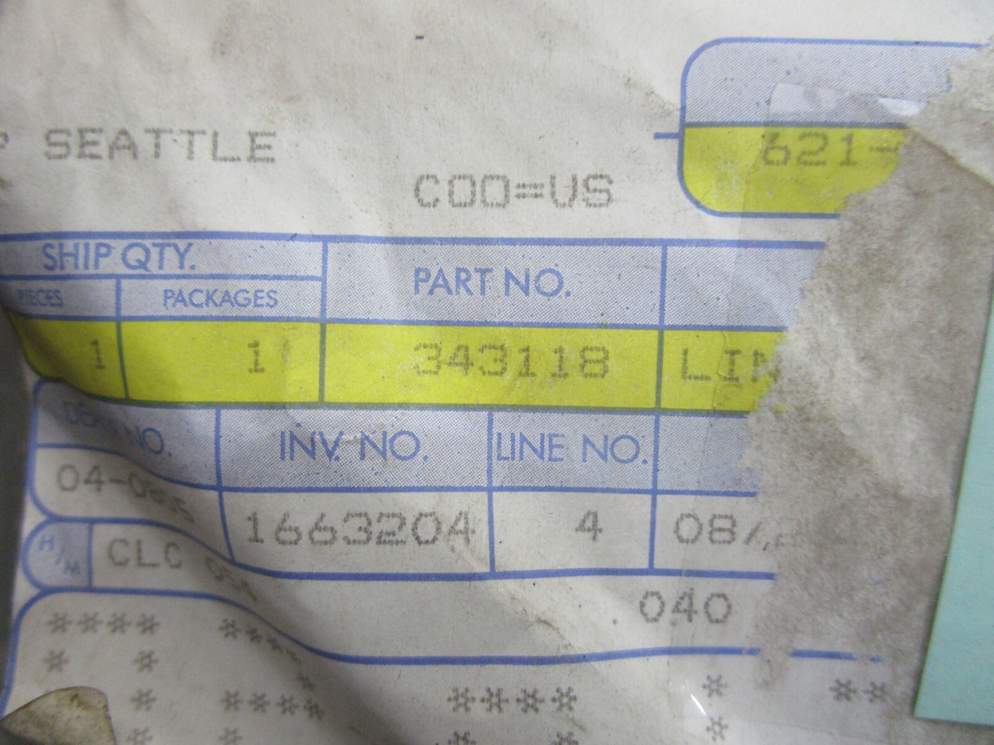 *NEW OEM* 0820 OMC Johnson Evinrude Shift Lever Link 343118 0343118