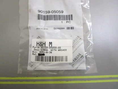 *NEW OEM* 0750 Yamaha SCREW & WASHER 90159-05059-00