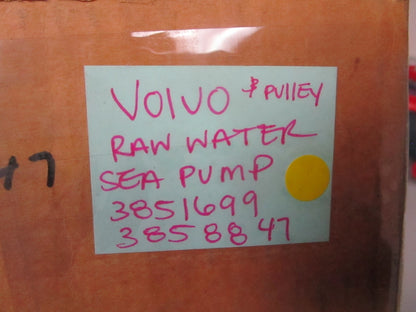 *NEW OEM* 0720 Volvo Penta Raw Water Sea Pump & Pulley Assembly 3851699 3858847