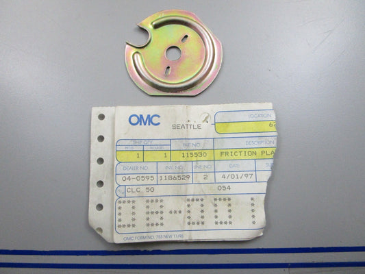 *NEW OEM* 0810 OMC Johnson Evinrude Friction Plate 115530 0115530