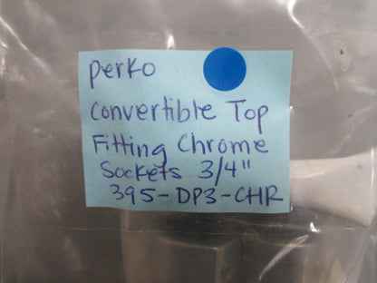 *NEW OEM* 0720 Perko Convertible Top ¾" Chrome Fitting Socket Set 395-DP3-CHR