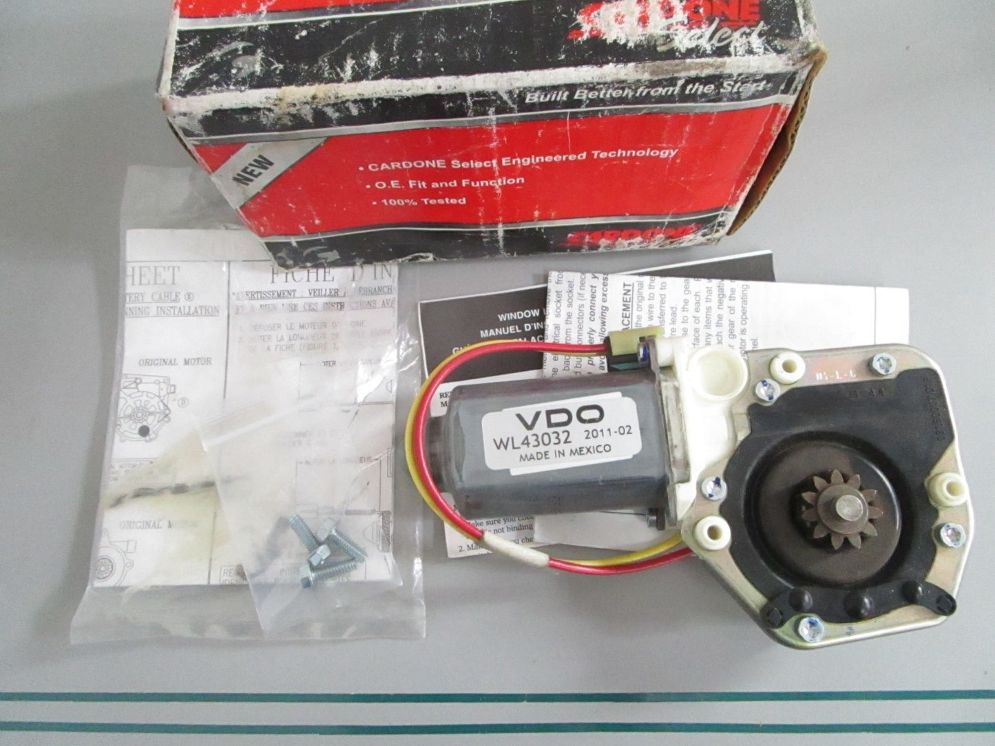 NEW 82-350 Cardone Power Window Motor 0820