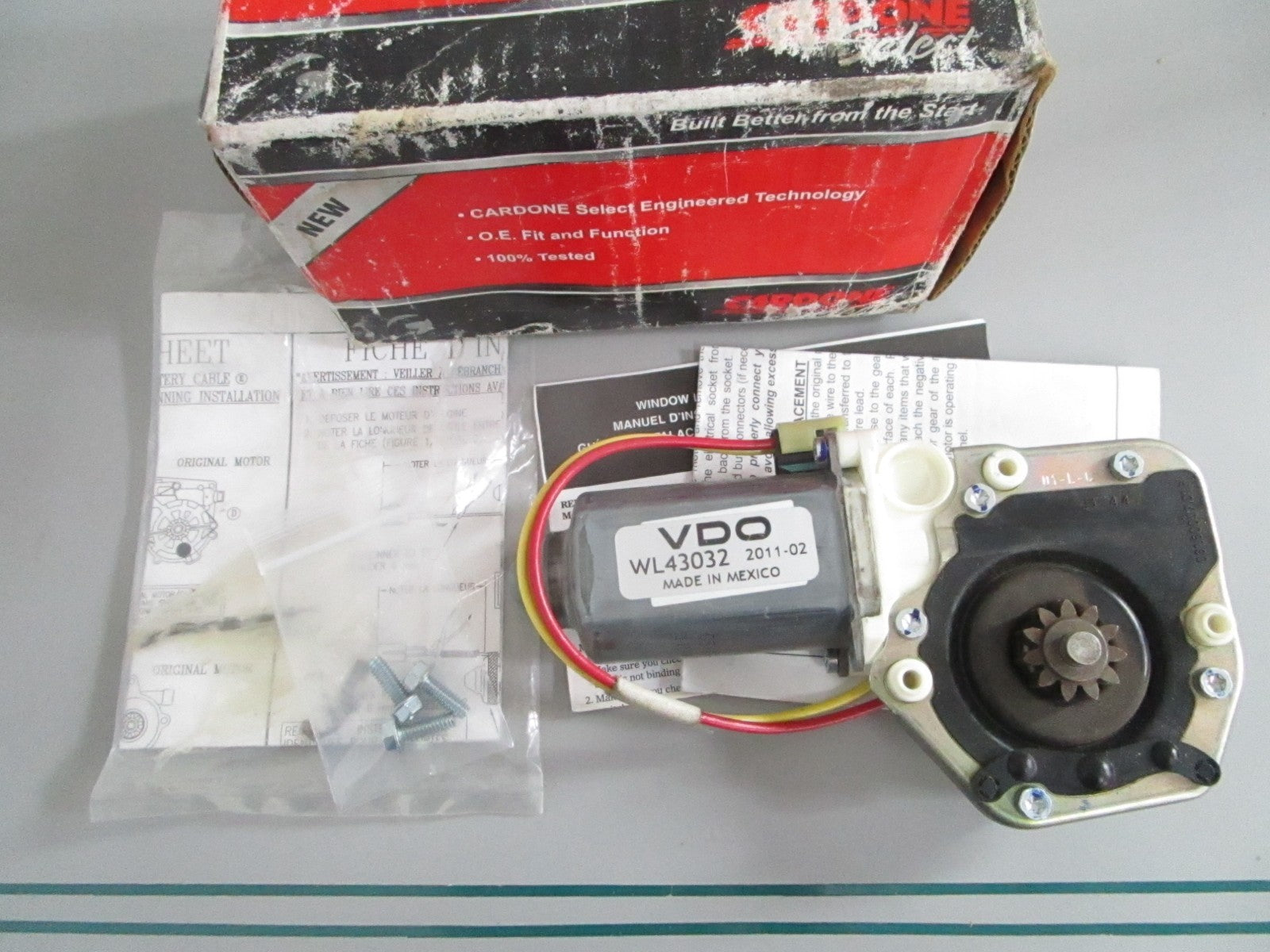 NEW 82-350 Cardone Power Window Motor 0820