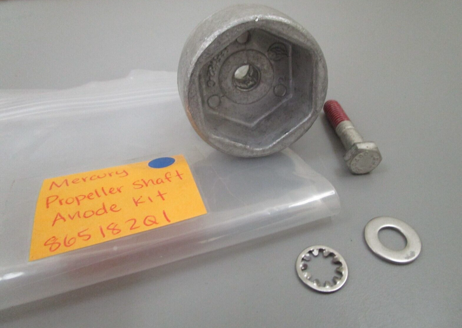 *NEW OEM* 0810 Mercury Quicksilver Propeller Shaft Anode Kit 865182Q1