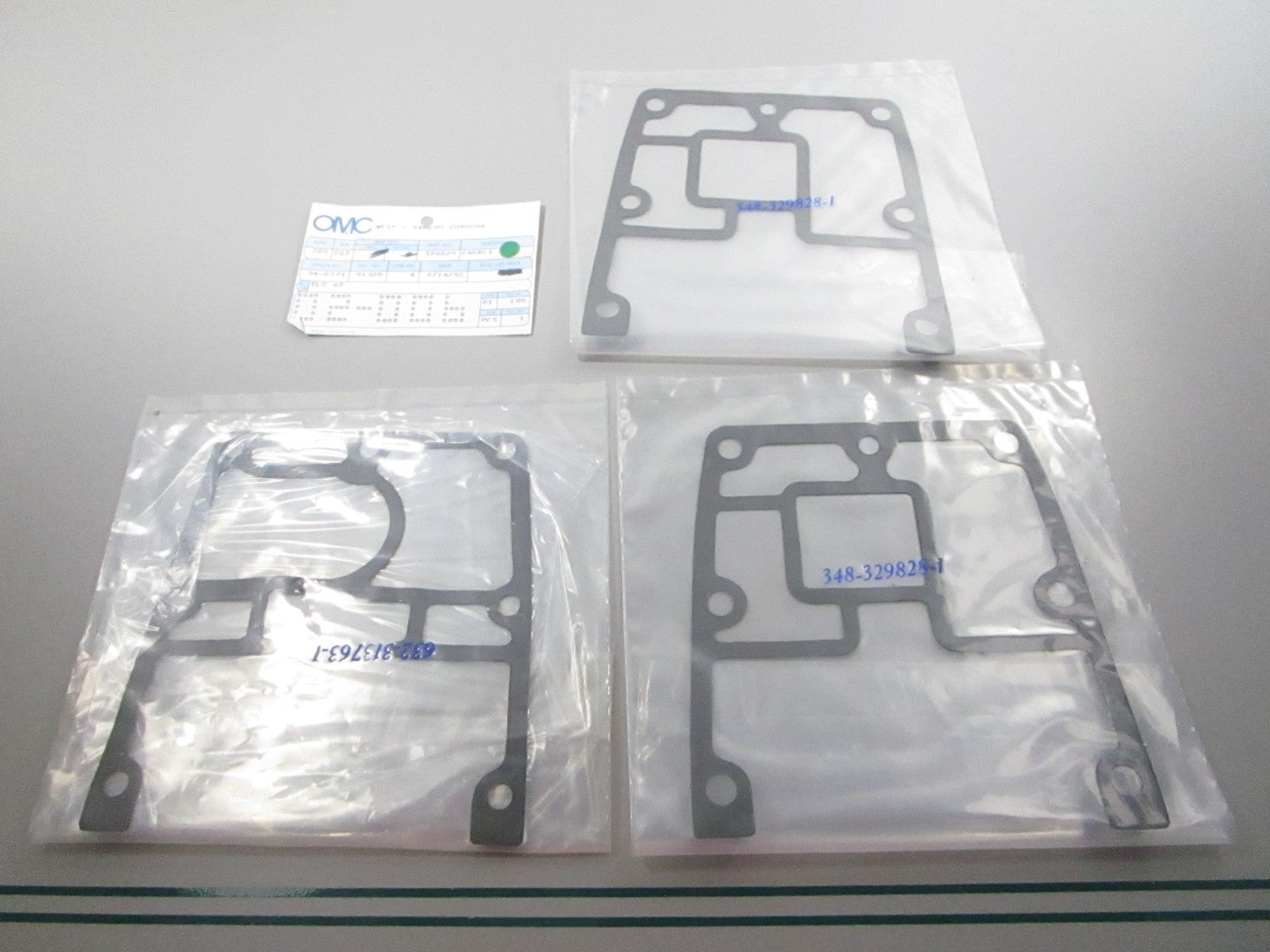 NEW OEM (LOT OF 3) 329828 0329828 OMC Johnson Evinrude Gasket 0810