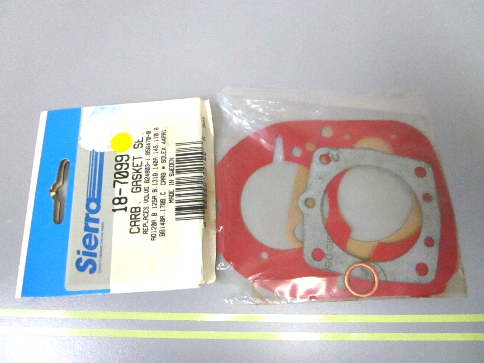 *NEW* 0750 Sierra CARB GASKET SET 18-7099 Replaces Volvo 824803-1, 856470-0