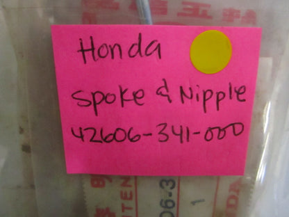 *NEW OEM* 0750 Honda SPOKE & NIPPLE 42606-341-000