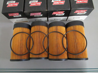 NEW (LOT OF 4) P7235 Baldwin Oil Filter Rep: 57311 57312 WIx 0820