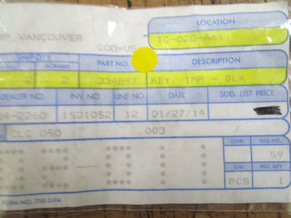 *NEW OEM* 0750 Volvo Penta KEY 334897