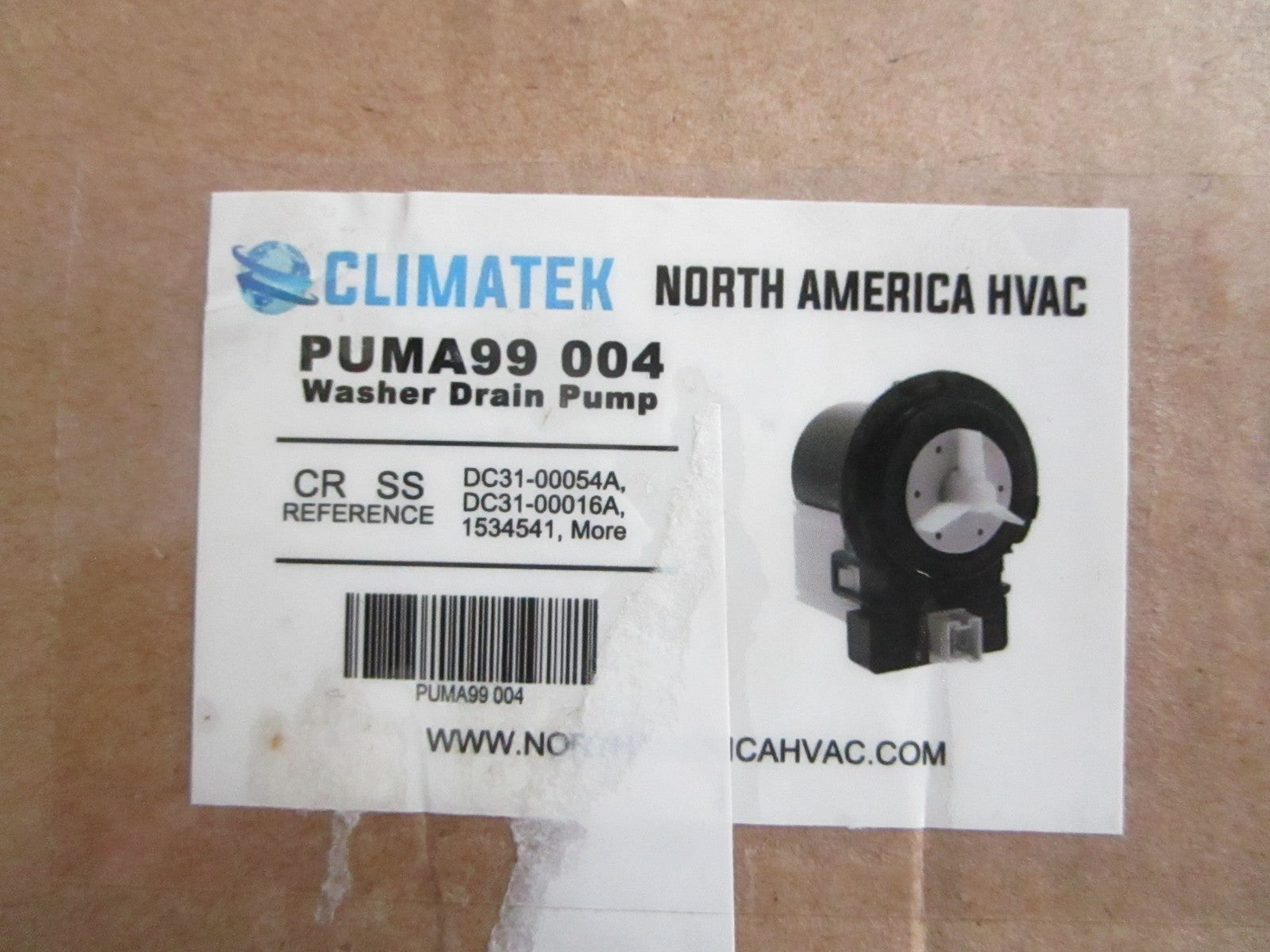 NEW PUMA99-004 Climatek Washer Drain Pump Rep: DC31-00054A, DC31-00016A 0820
