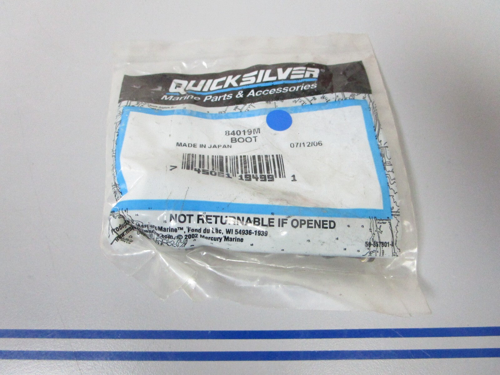 *NEW OEM* 0810 Mercury Quicksilver Boot 84019M