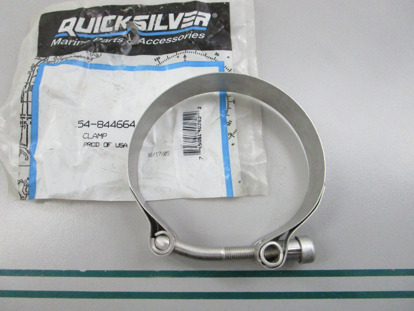NEW OEM 54-844664 Mercury Quicksilver Clamp 0810