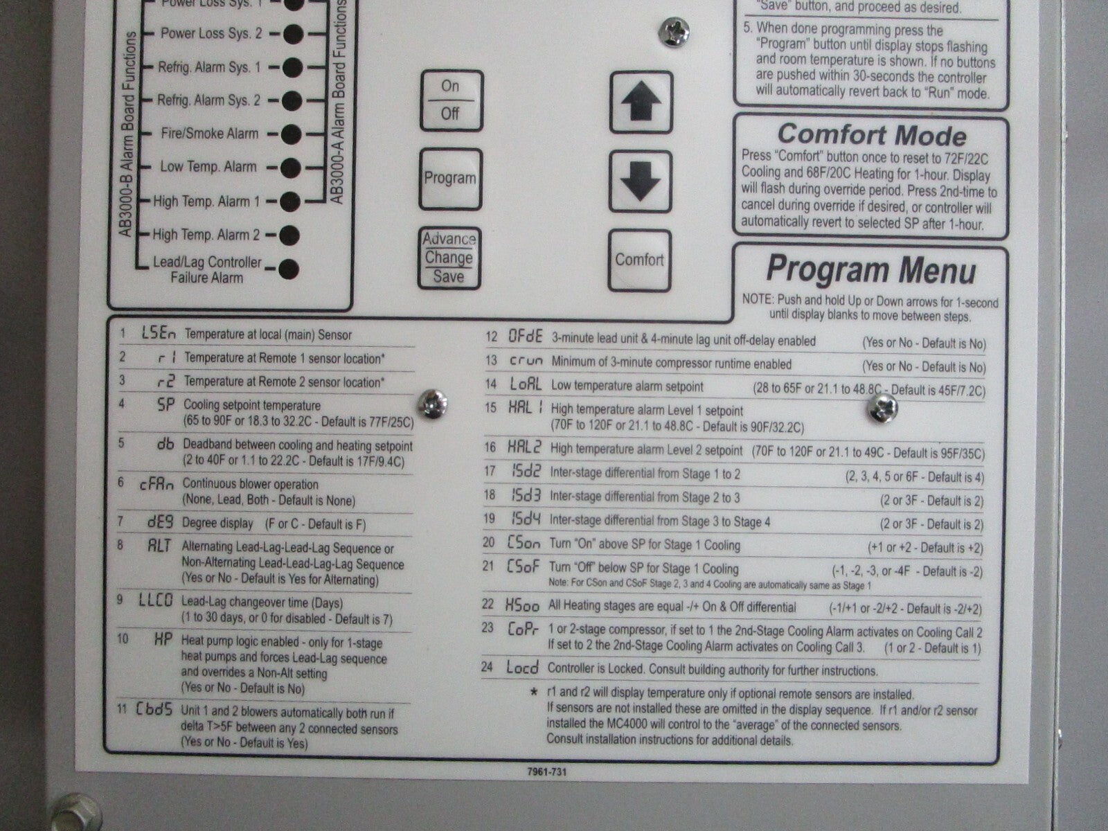 *NEW* 0820 Bard Solid State Dual Unit Lead/Lag Controller MC4000-B