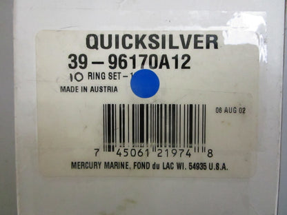 *NEW OEM* 0820 Mercury Quicksilver 10 Piston Ring Set 39-96170A12