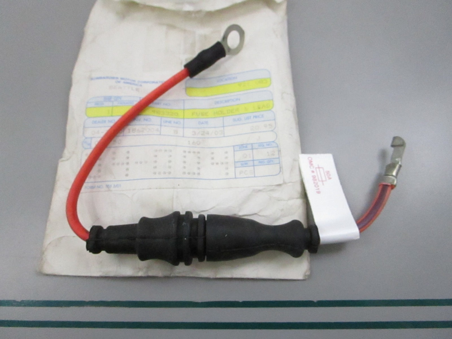 NEW OEM 983320 0983320 OMC Johnson Evinrude Fuse Holder & Lead 0810