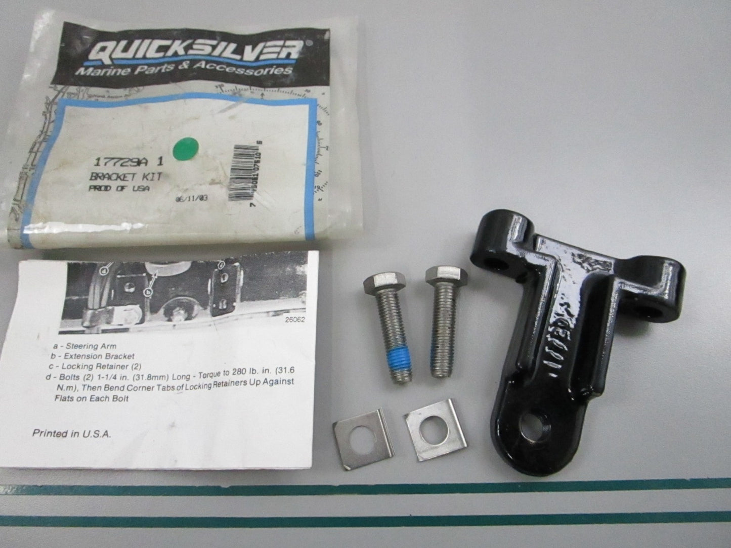NEW OEM 17729A 1 Mercury Quicksilver Bracket Kit 0810
