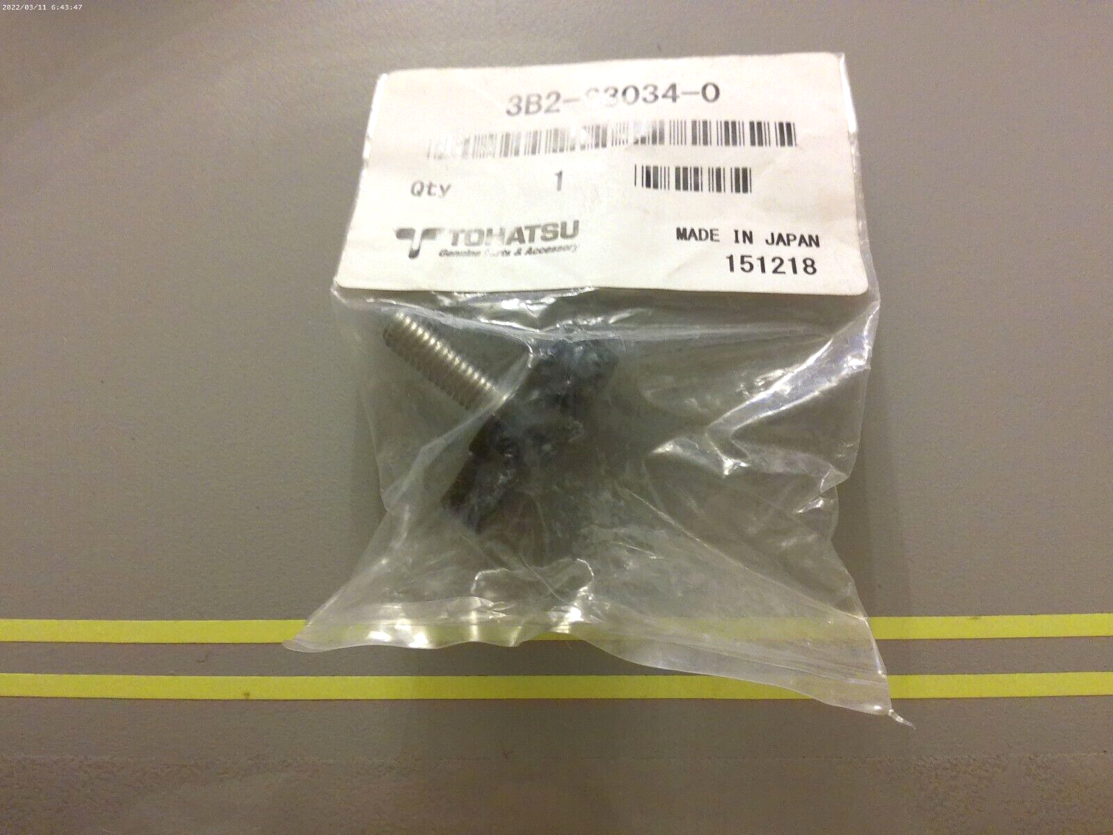 *NEW OEM* 0810 Tohatsu Adjust Screw 3B2-63034-0 3B2630340