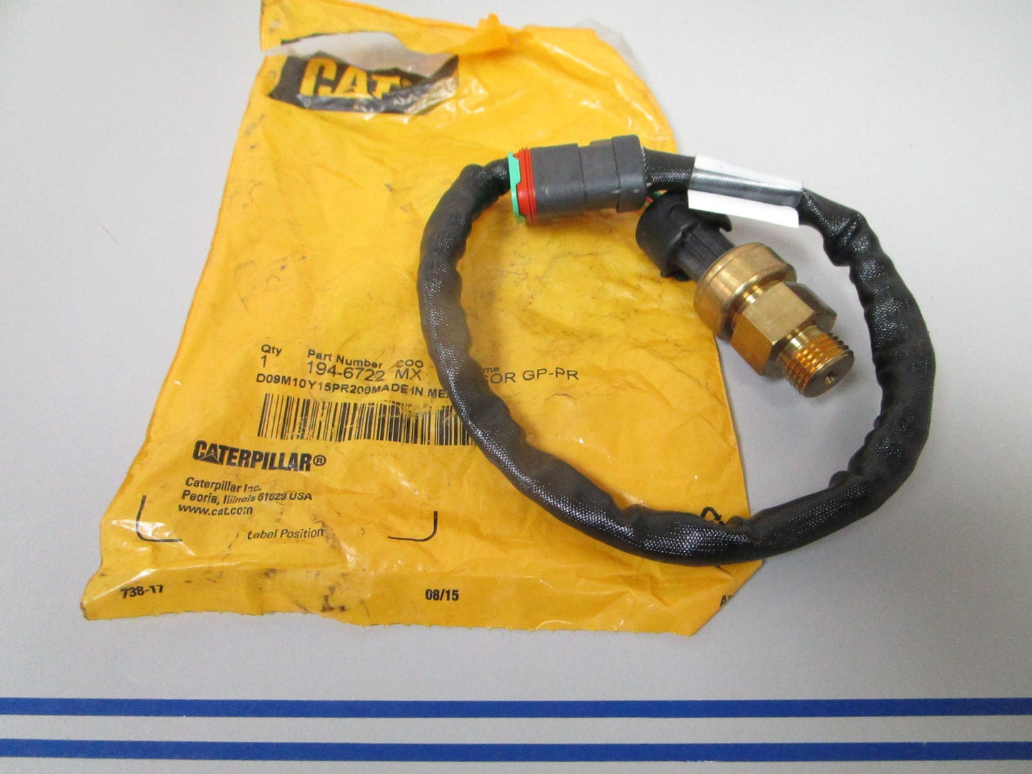 NEW OEM 194-6722 CAT Caterpillar Pressure Sensor 0720