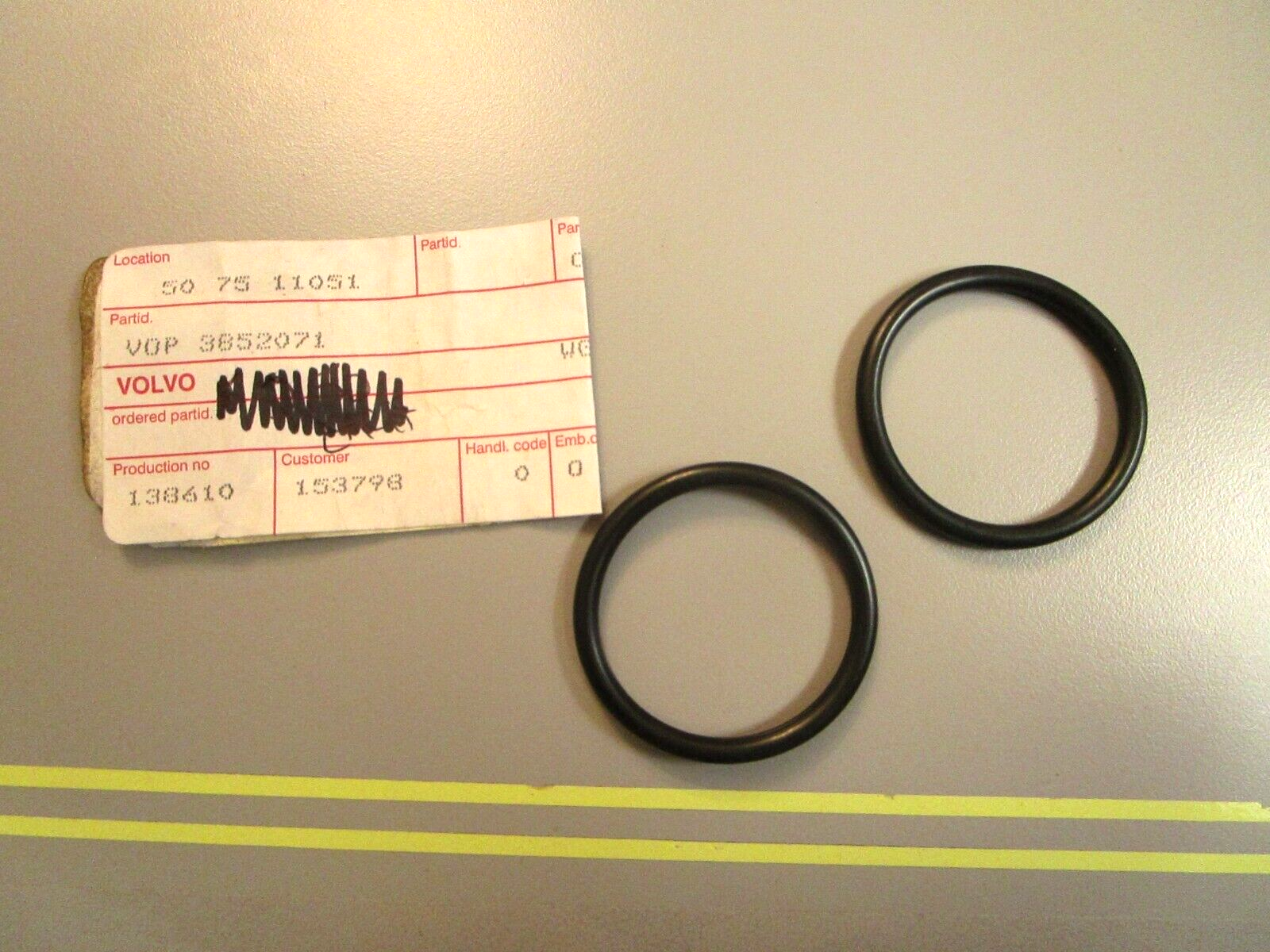 *NEW OEM* (LOT OF 2) 0750 Volvo Penta O-RING 3852071