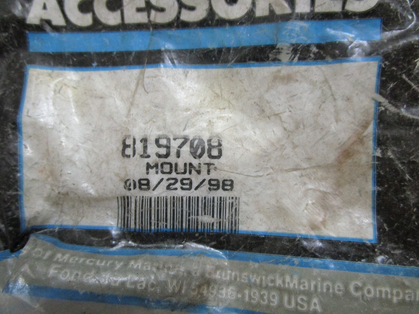 *NEW OEM* 0810 Mercury Quicksilver Shock Mount 819708