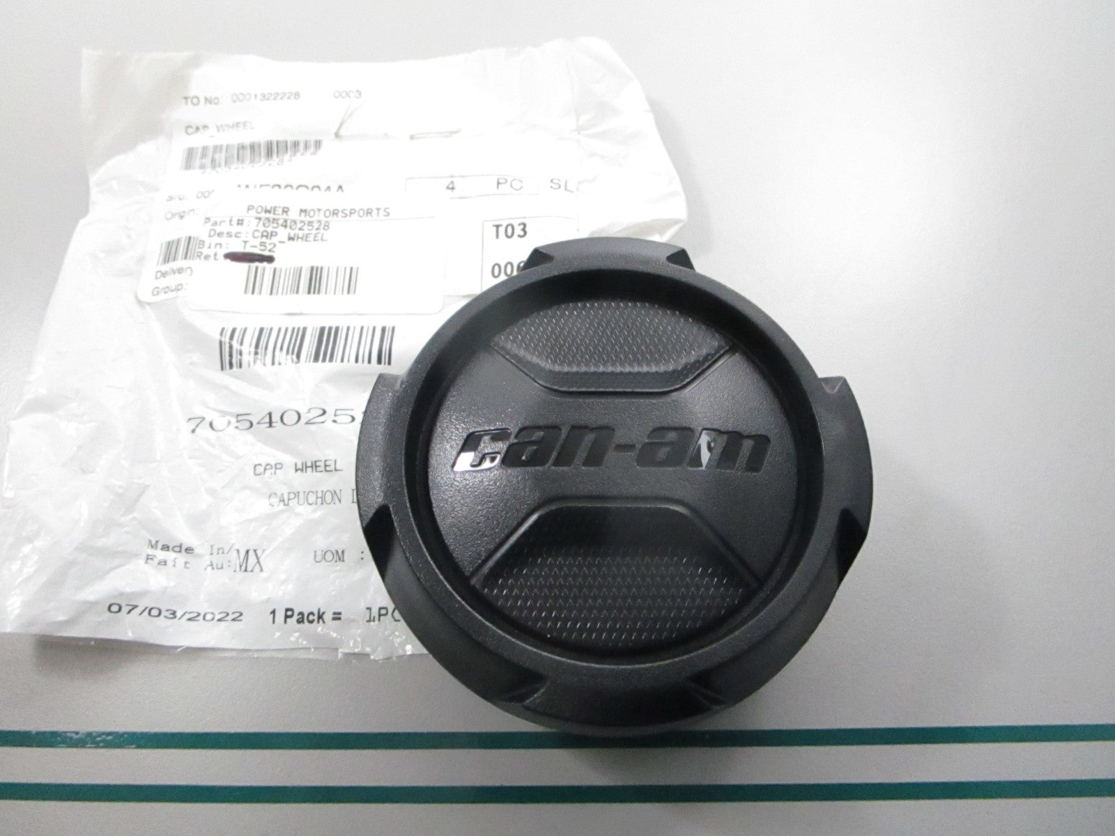 NEW OEM 705402528 Can-Am Wheel Cap 0810