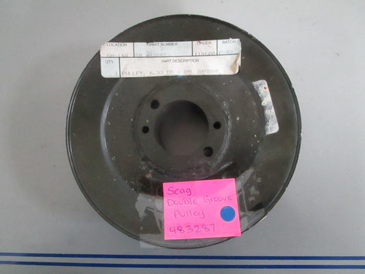 *NEW OEM* 0820 Scag Double Groove Pulley 483287