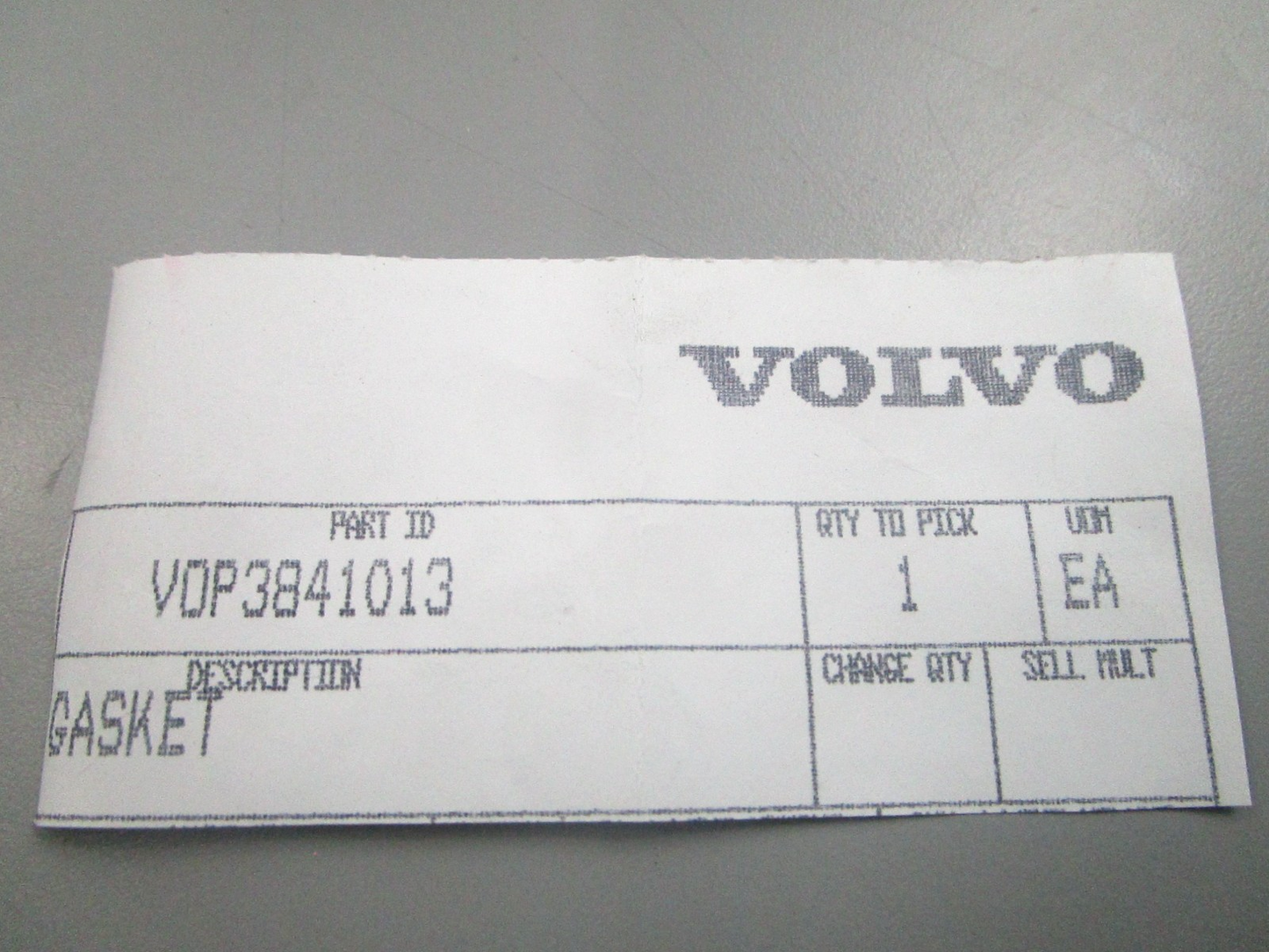 NEW OEM Volvo Penta 3841013 Gasket 0810