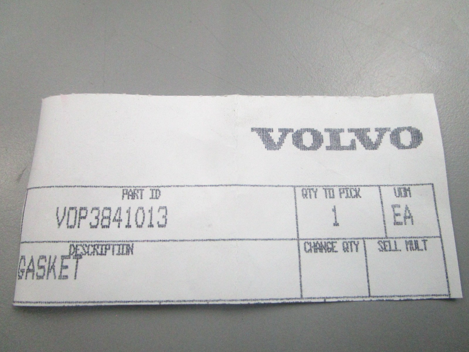 NEW OEM Volvo Penta 3841013 Gasket 0810