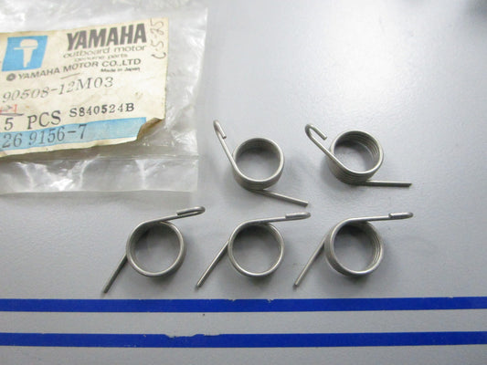 *NEW OEM* (LOT OF 5) 0810 Yamaha Torsion Spring 90508-12M03
